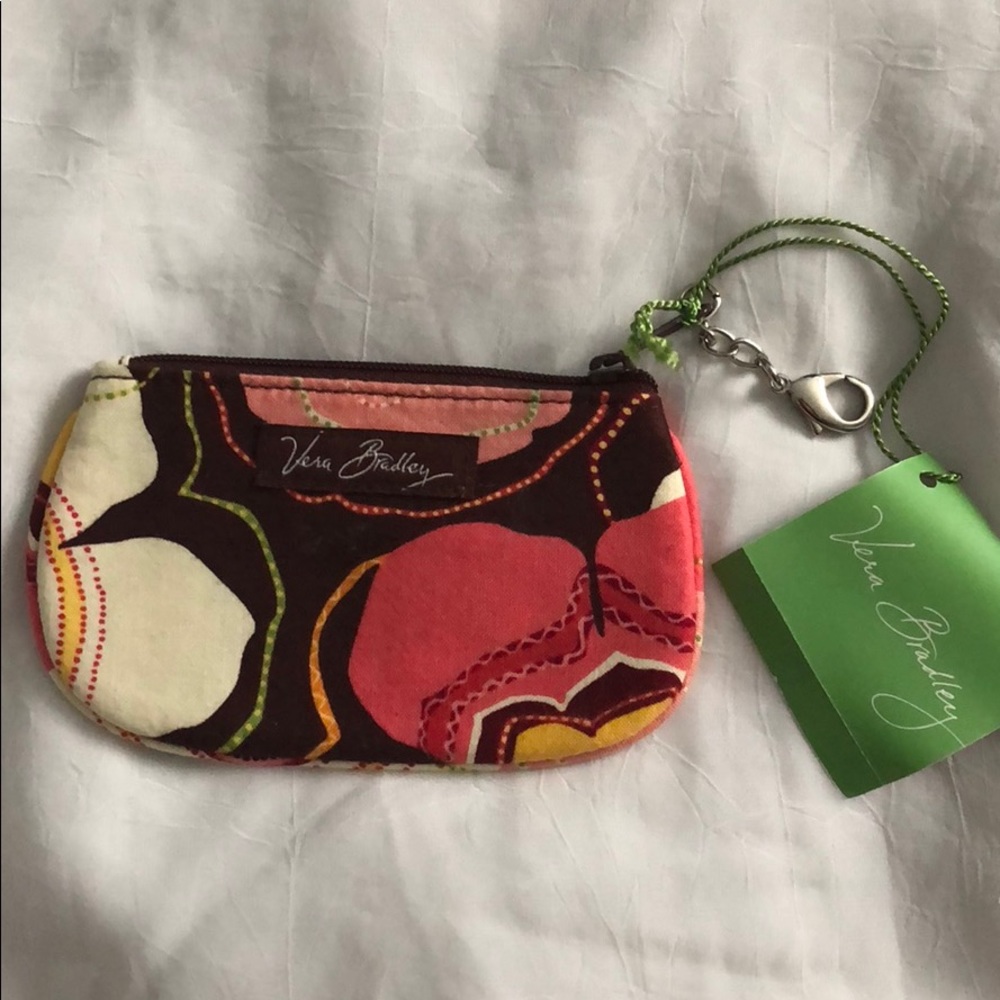 NEW VERA BRADLEY CLIP ZIP ID BUTTERCUP